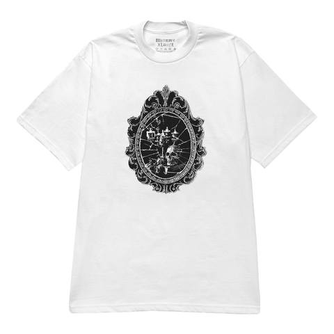 MIRROR GRAPHIC PRINT WHITE T-SHIRT