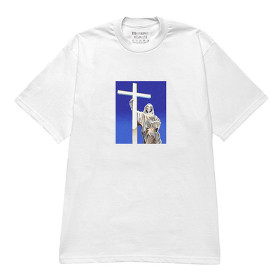 BLUE SKIES GRAPHIC PRINT WHITE T-SHIRT