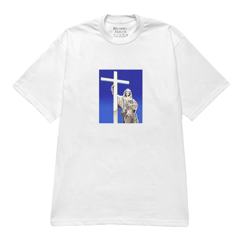 BLUE SKIES GRAPHIC PRINT WHITE T-SHIRT