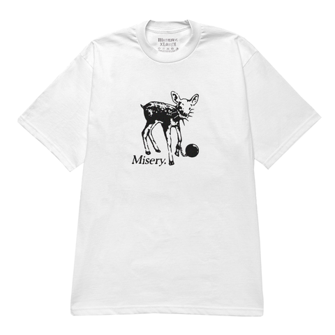 SHACKLED GRAPHIC PRINT WHITE T-SHIRT