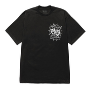 WEB OF EMOTIONS GRAPHIC PRINT BLACK T-SHIRT