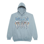 CHROME DEATH HOODIE DUSTY BLUE