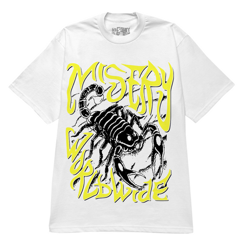 SCORPION GRAPHIC PRINT WHITE T-SHIRT