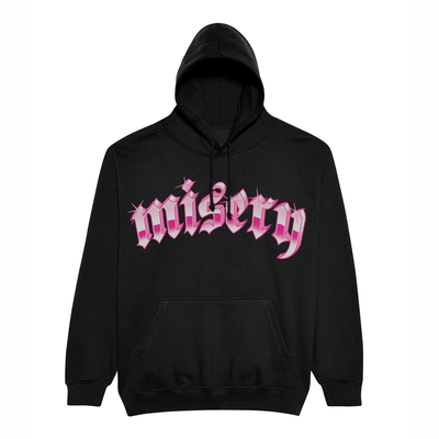CHROME ARCH HOODIE BLK / PINK
