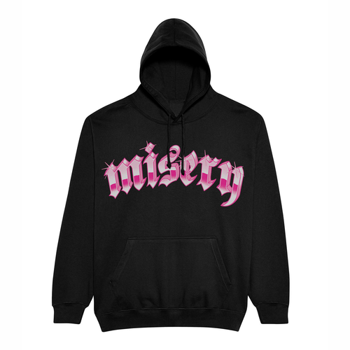 CHROME ARCH HOODIE BLK PINK Misery Worldwide