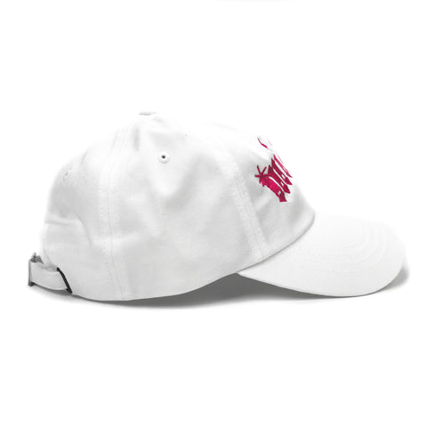 OLD ENGLISH ARCH DAD CAP WHT / PINK