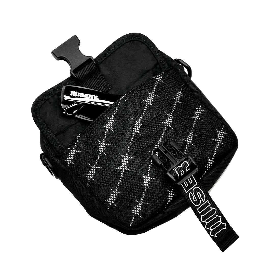 BARBED WIRE LOGO SHOULDER BAG – Misery Worldwide
