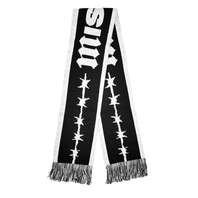 BARBED WIRE LOGO SCARF