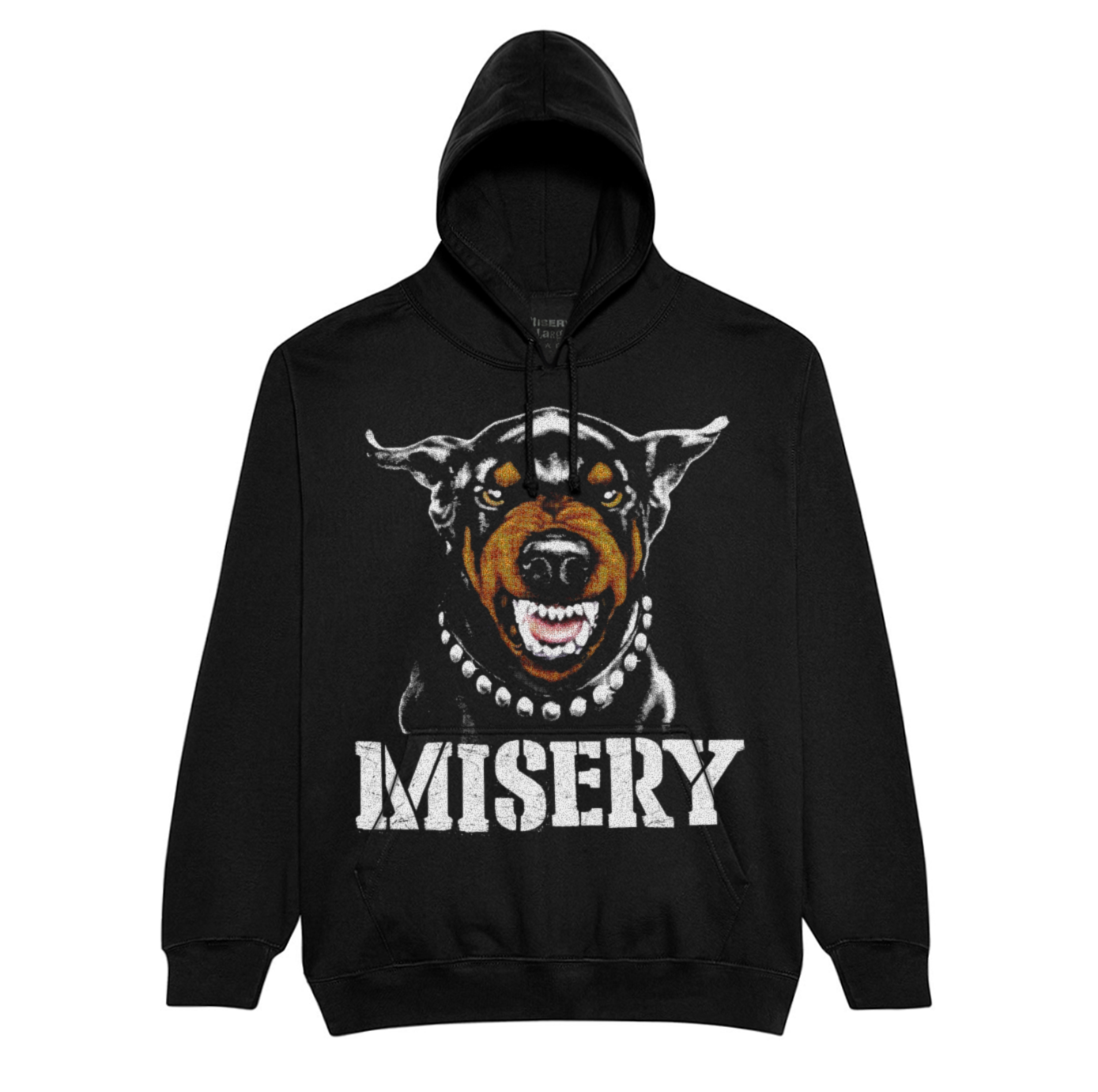 日本未入荷 Misery - THANKS FOR NOTHING JUMBO PRINT HOODIE BEWARE OF THE DOG JUMBO PRINT HOODIE BLACK – Misery Worldwide
