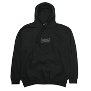 THROW UP EMBROIDERED HOODIE BLACK