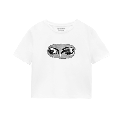 ETERNITY CROPPED WHITE T-SHIRT