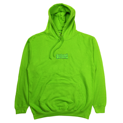 THROW UP EMBROIDERED HOODIE GREEN