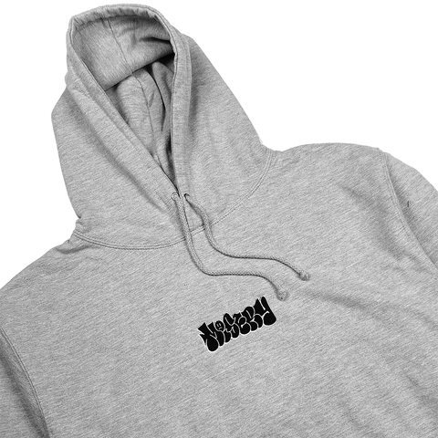 Throw Up Embroidered Hoodie Grey