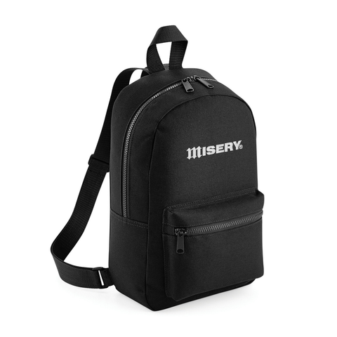 EMBROIDERED MINI BLACK BACKPACK Misery Worldwide